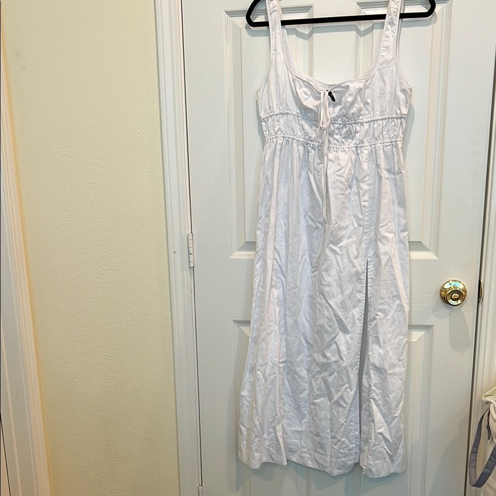 Aqua long dresses- cotton dress-